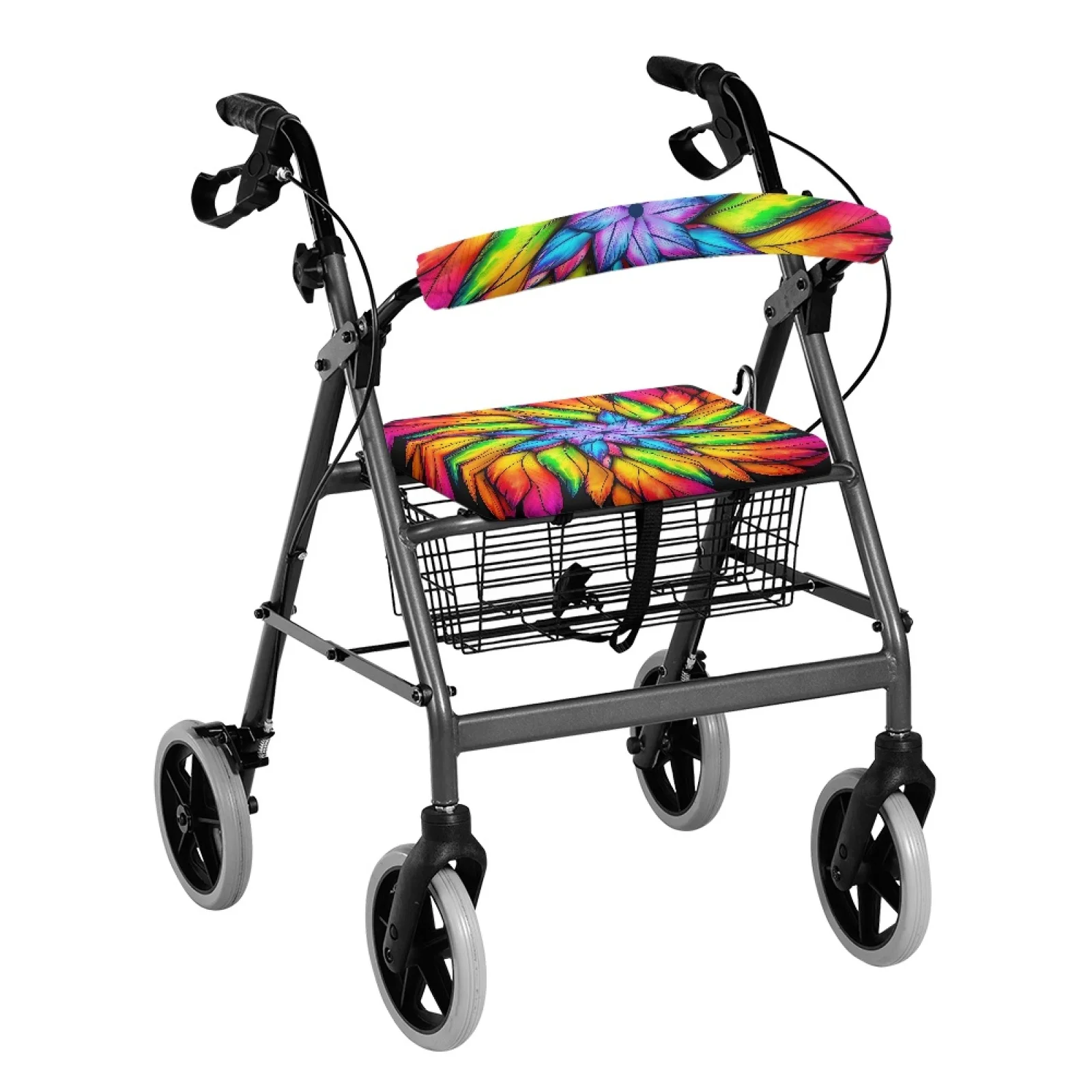 Coloranimal Quick Installation Wrinkle Free Set of 2 Walker Seat Cushion Cover for Women for Home Feather