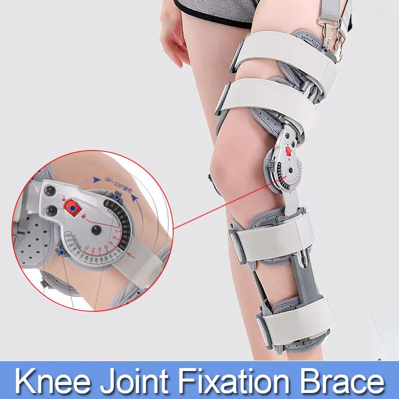 Adjustable Hinged Knee Brace-Post-Op Knee Immobilizer-For Arthritis Relief, Joint Pain, Meniscus Tear,Post Surgery Knee Support