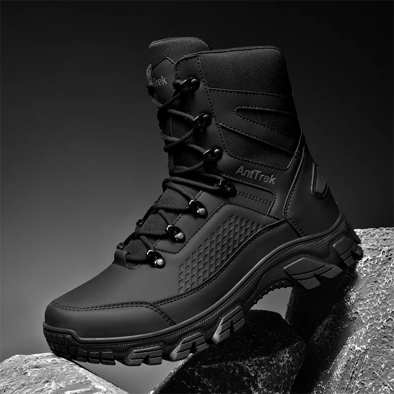 

Men's wild training boots four seasons high-top non-slip waterproof outdoor boots fashion comfort jungle hiking sneakers boots