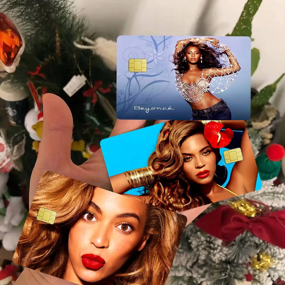 Singer B-Beyonce Anime Young Creidt Card Debit Card Sticker Film Case Front Tape for Small Big Chip No Chip