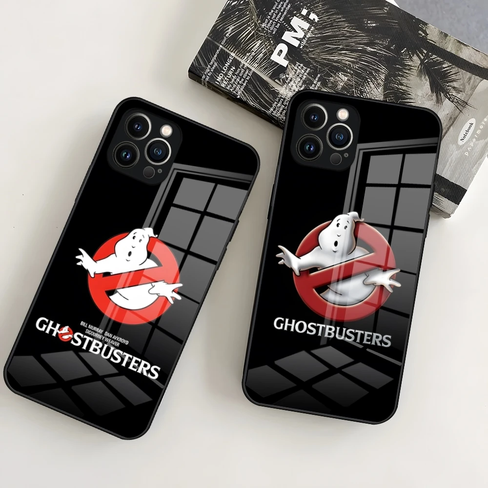 MINISO Movie-G-Ghostbusters Phone Case For IPhone 15 Pro 16 15 14 13 12 11 Mini X XS XR Max 6 8 Plus Magnetic Wireless glassCove