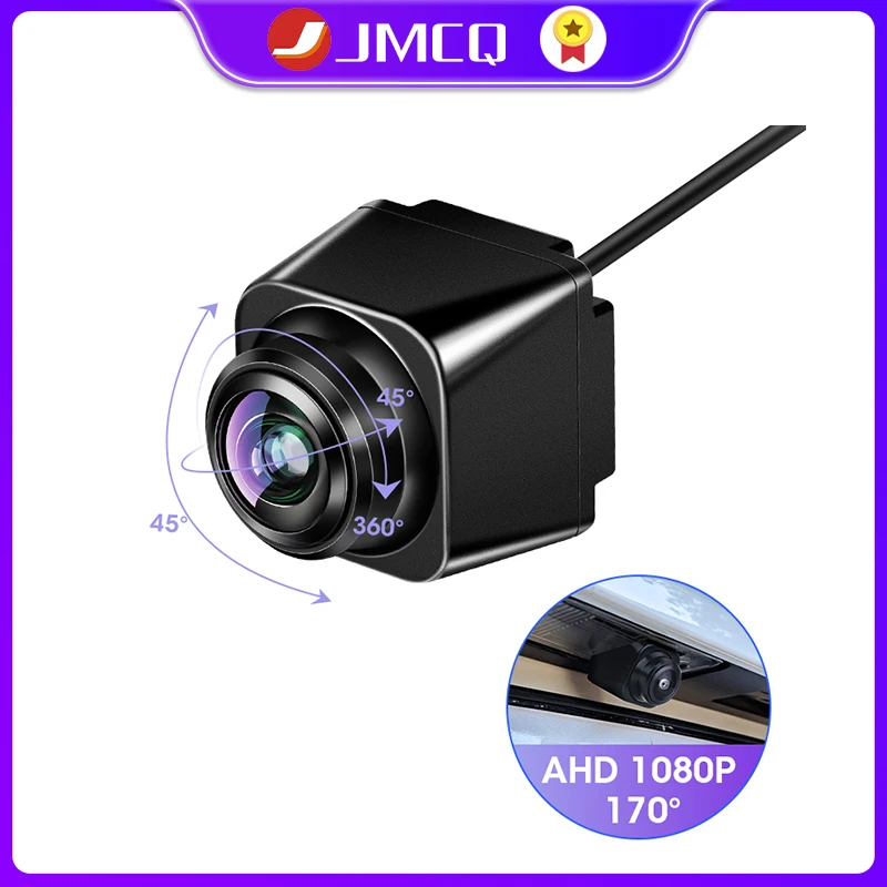 

JMCQ Car Camera AHD/CVBS 1080P 5V - 24V 170° Vehicle Reverse View Camera Adjustable Angle IP68 Waterproof Universal Fisheye Lens