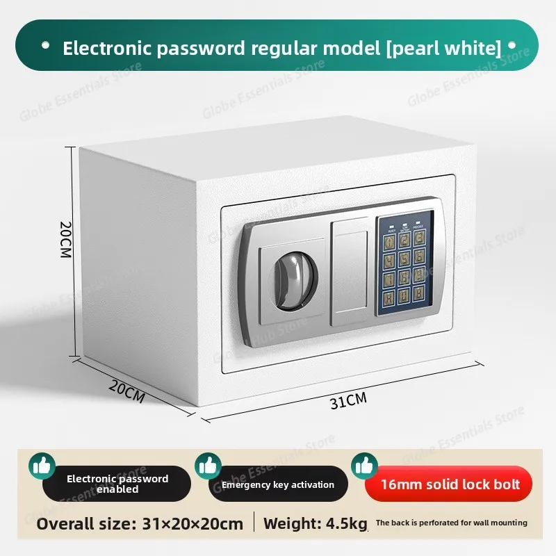 Electronic Digital Keypad Lock Safe Security Box All Steel for Home Office