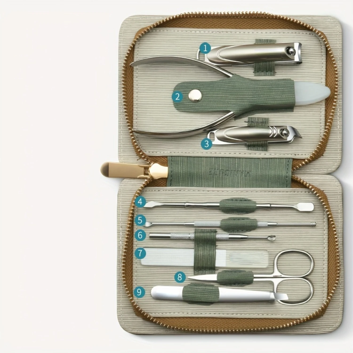 Luxe nagelknipperset - manicure- en pedicureset met roestvrijstalen snijders, snaktang voor ingegroeide teennagels en reizen C