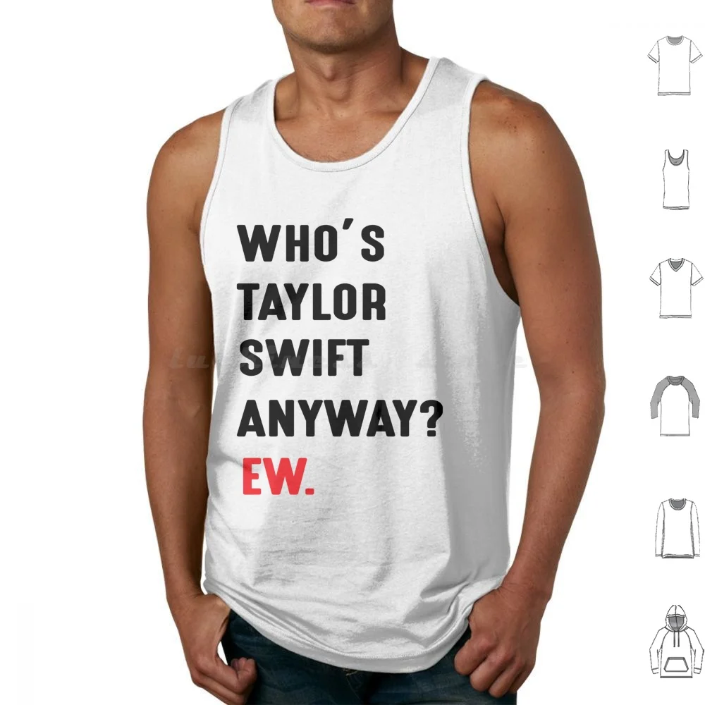 Whos Anyway Ew Tank Tops Print Cotton Whos Anyway Ew Merry Swiftmas Swefties Whos Eras Tour Ts Red Eras Tour Music