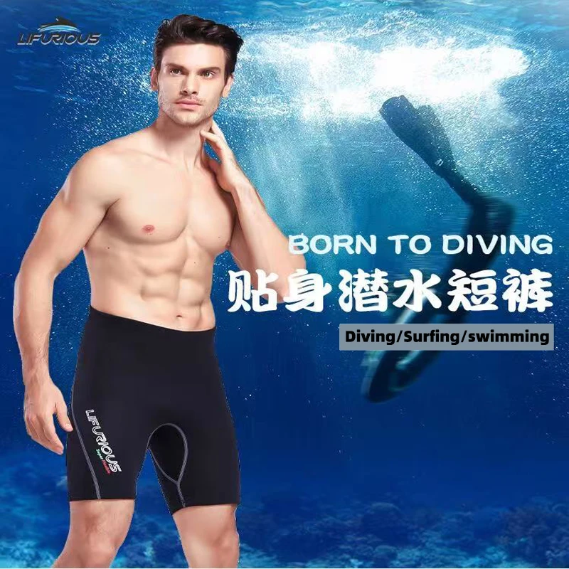 Celana pendek pria, pakaian selam Neoprene 2mm untuk pria, celana selancar Snorkeling, celana renang pendek mengapung berperahu, celana pendek Super elastis