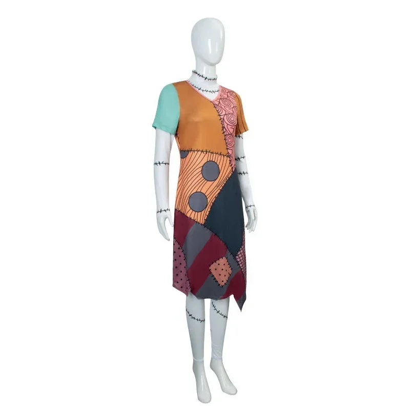 2026 Sally Cosplay Peruca Mulheres Halloween Carnaval Festa Comic-con Role Playing Outfits