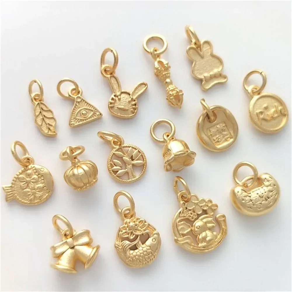 

Shajin Rabbit Small Fish Tree Leaves Lily of The Valley Charms Pendant DIY Bracelet Necklace Jewelry Hanging Accessories K519