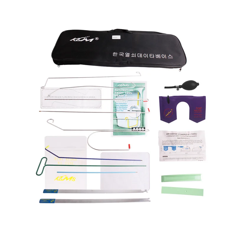 

Klom Auto Door Quick Open Kit Tool Automotive ocksmith Tool Bag Car Door ock Pick Set ocksmith Tools