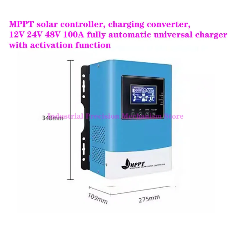 

Солнечный контроллер MPPT, преобразователь зарядки, полностью автоматическое универсальное зарядное устройство 12 В, 24 В, 48 В, 100 А с функцией активации