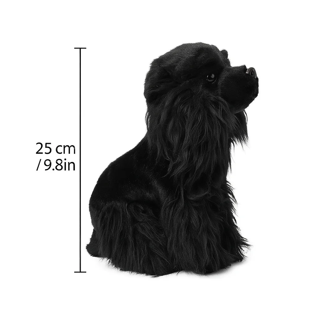 リアルなイングリッシュコッカースパニエルぬいぐるみ犬9.8インチ、リアルなハンティングハウンドぬいぐるみ、柔らかい子犬のギフト、子供向けホームデコ