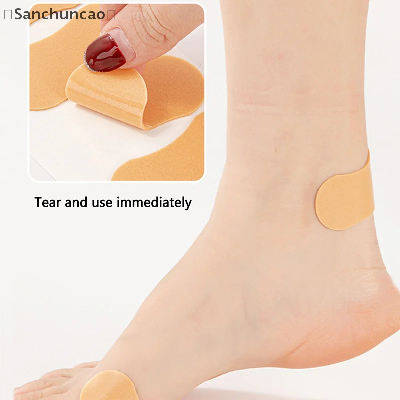 〔San〕 4/7/12/21pcs Invisible Anti-wear Sticker High Heels Anti-friction Heel Patches Waterproof And Breathable Stickers