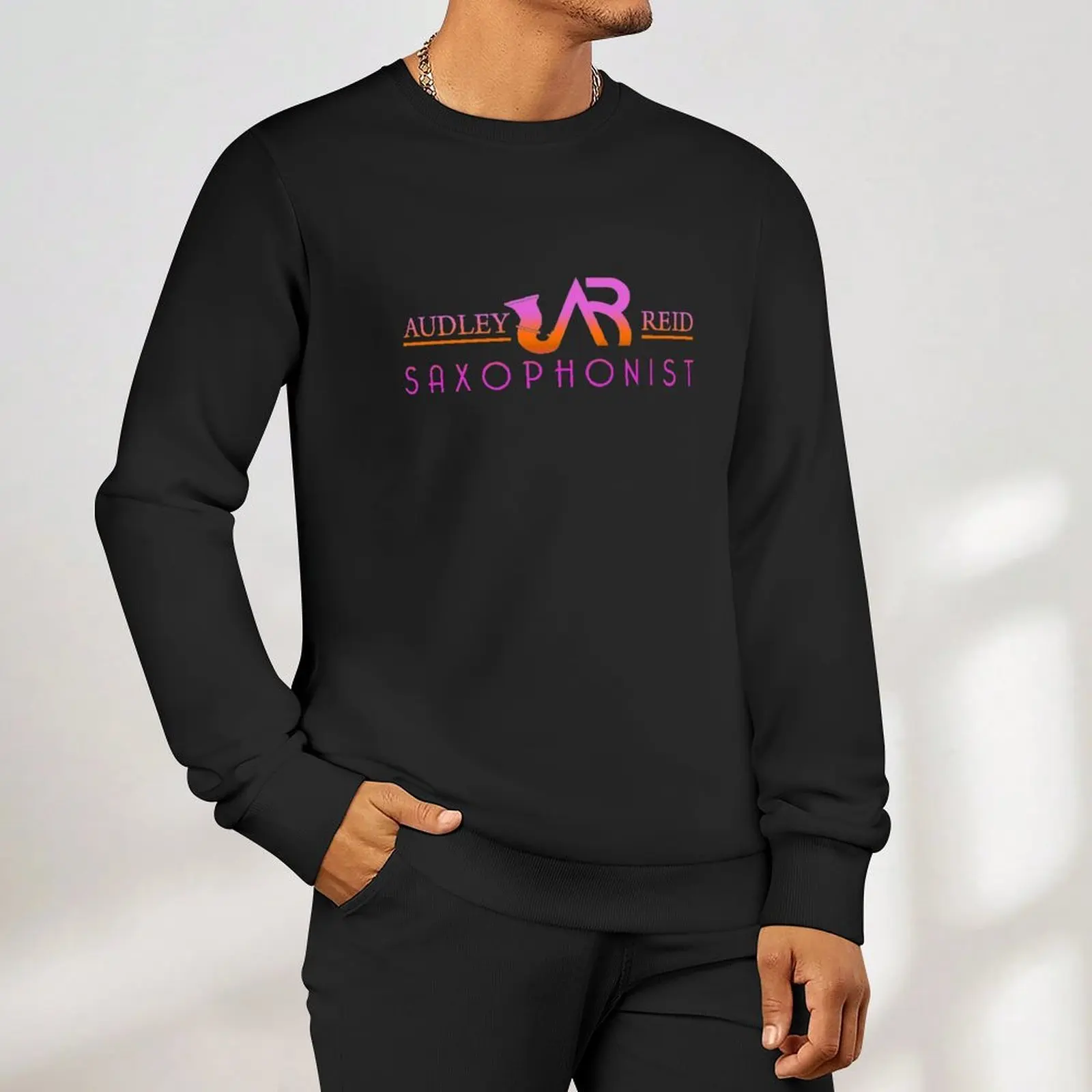 شعار Audley Reid Saxophonist In Color Pullover ملابس رجالية ملابس جمالية سويت شيرت رجالي