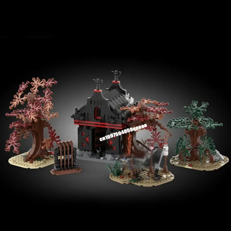 Caliente 2951 Uds. Moc pueblo Medieval europeo Diorama vista cabezas modelo de pantano Diy Ideas creativas chico juguete regalo de cumpleaños rompecabezas personalizado