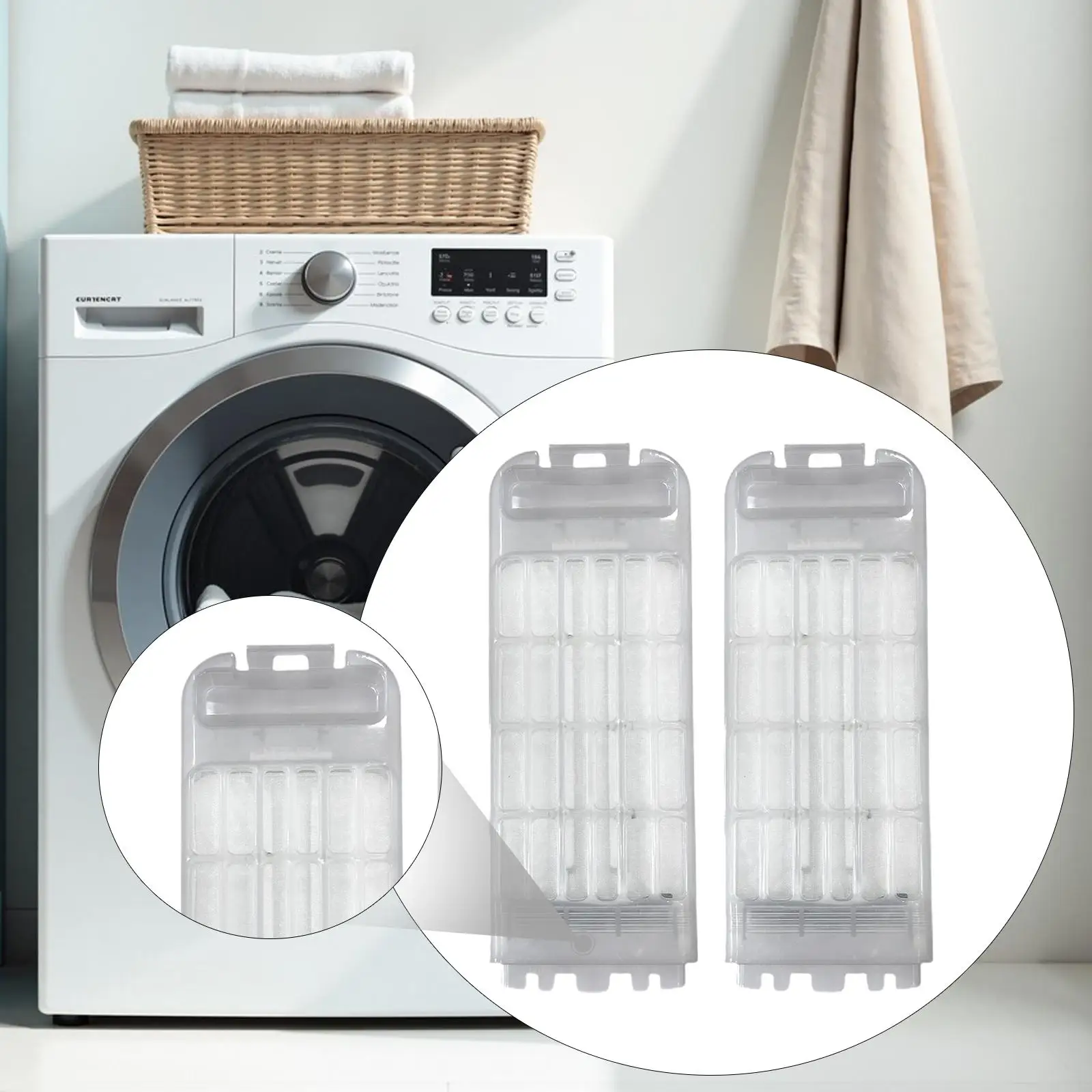 2x Waste Filter Parts Washing Machine Garbage Net Garbage Removal Net