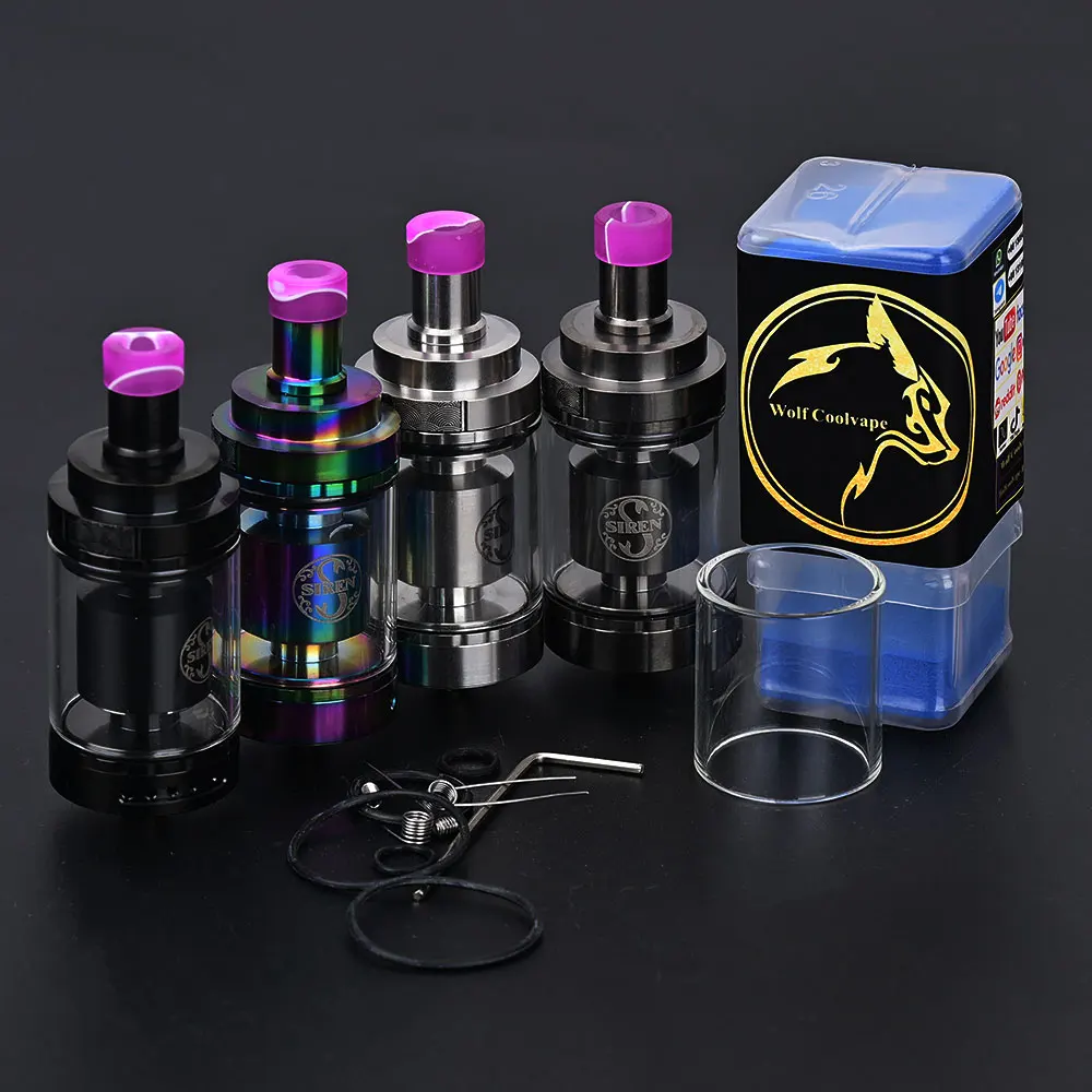 Wolfcoolvape vape Siren v4 tank mtl 24mm rta vape tank atomizer vaporizer for mod