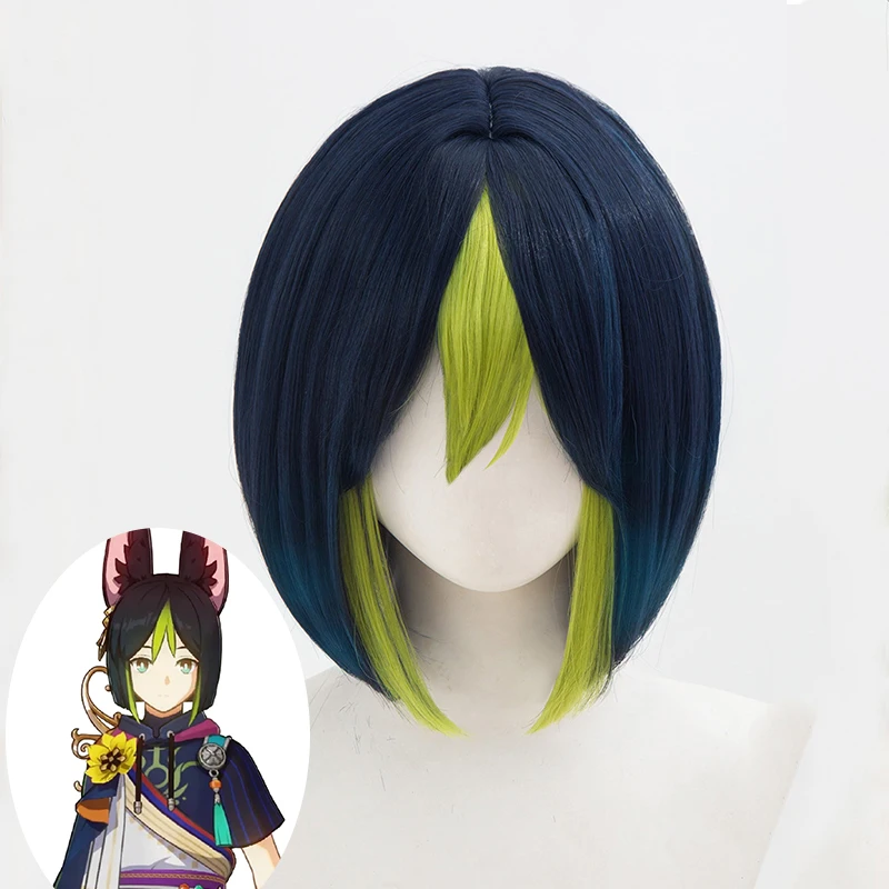 Parrucca cosplay Tignari gioco Personaggi anime Sumeru cosplay tignari parrucche sintetiche resistenti al calore Cosplay Halloween Crossdressing