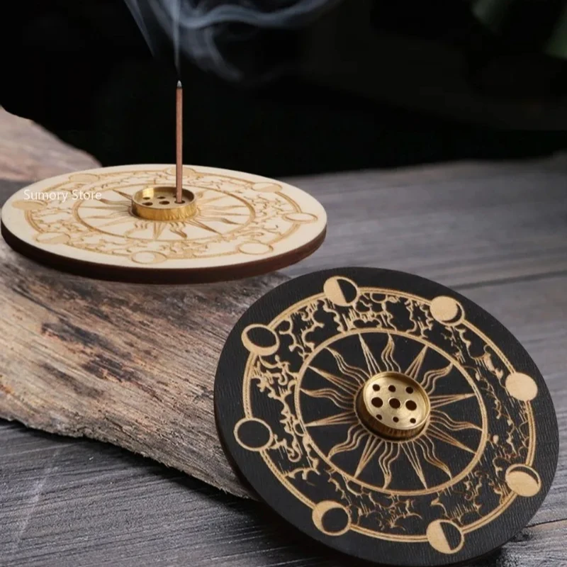 1PCS Wood Aroma Stand Incenses Holder for Home Offices Create Relax Atmospheres Improve Sleep Qualities Iprove Inspiration