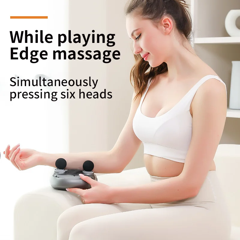 

4-Head Fascia Gun Multi-Stage Massage Gun Muscle Relaxation Body Massage Massage Equipment Vibration Home fitness Massager