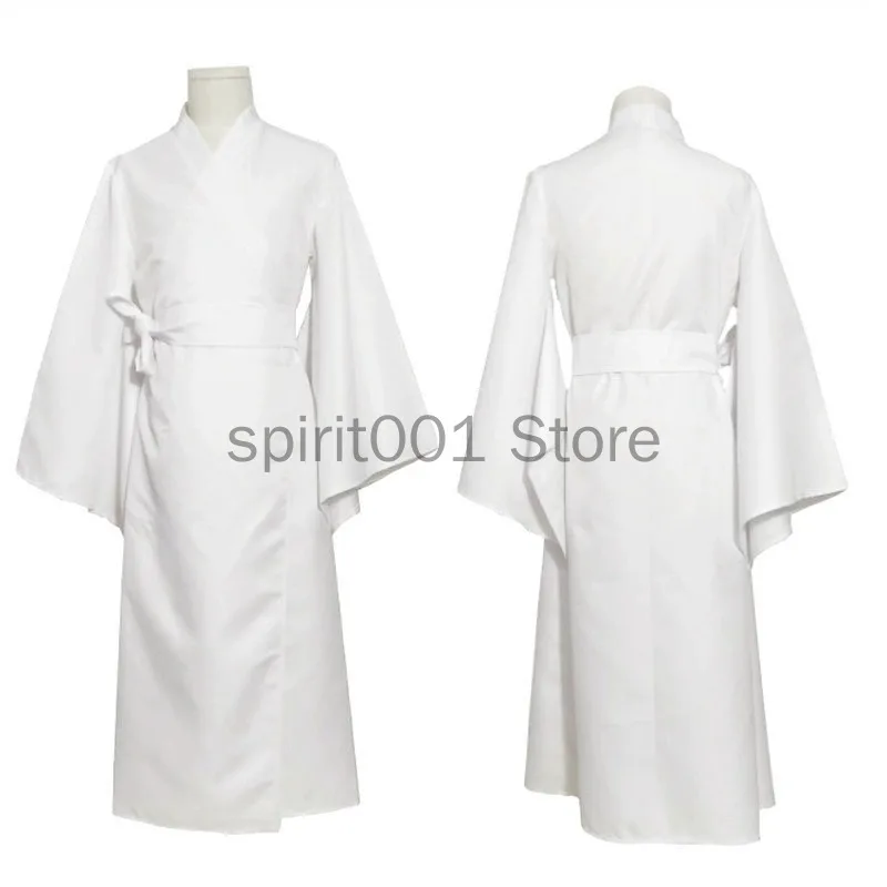Vestido Yukata blanco para hombre y mujer, Kimono tradicional japonés blanco, ropa interior interior interior Nagajuban, disfraz de Cosplay Noragami Yukine