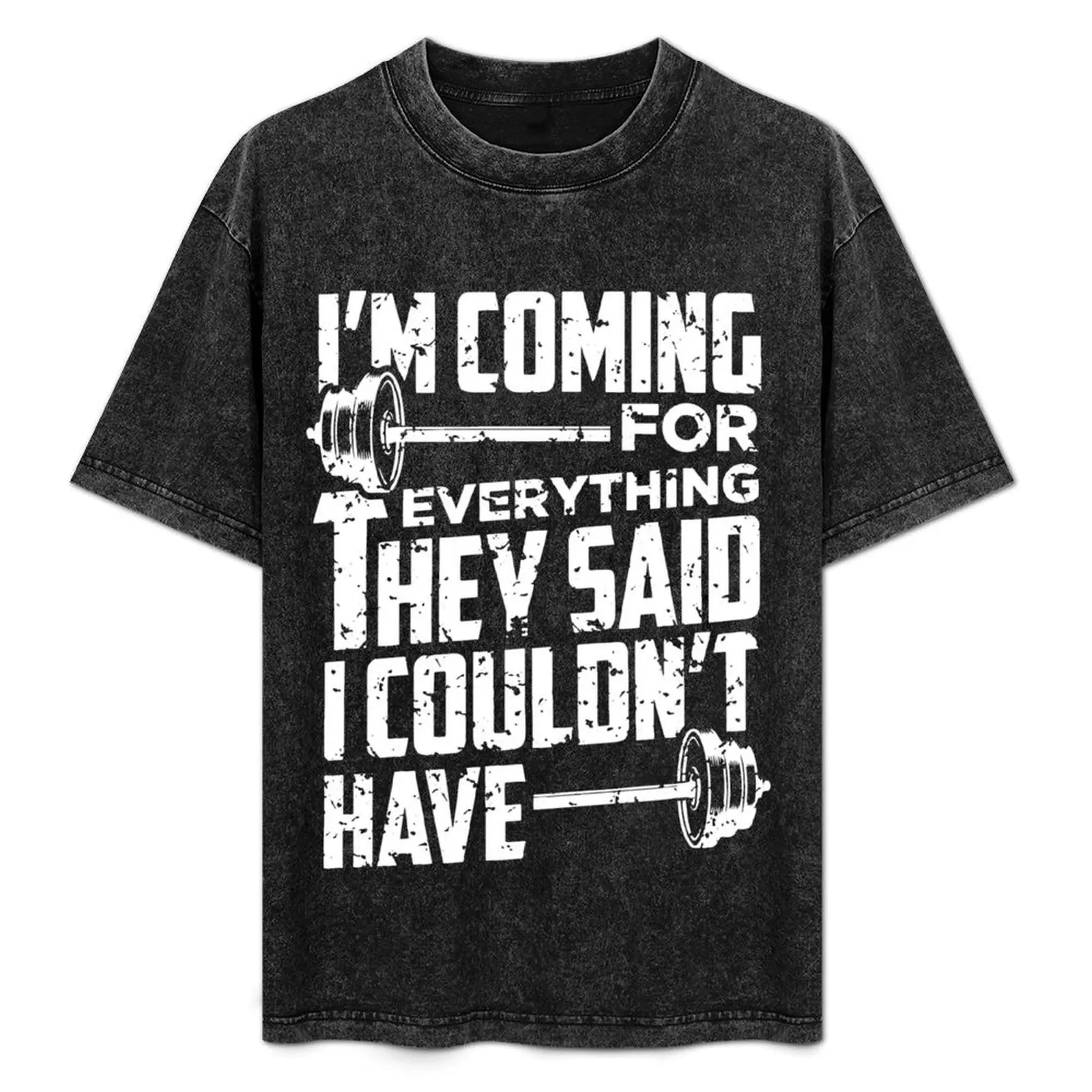 Я иду за все, что они говорят, что у меня нет! Мужская Винтажная футболка с заготовкой