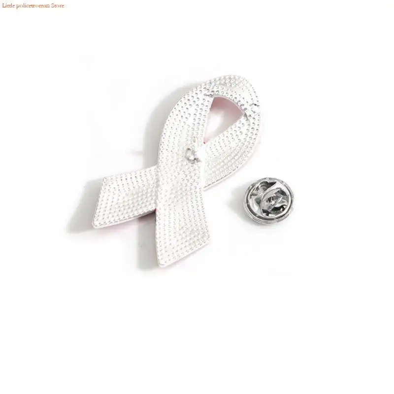 F92D Red Ribbon Pins HIV AIDS Awareness Brooch Lapel Pins Buttons Enamel Pins