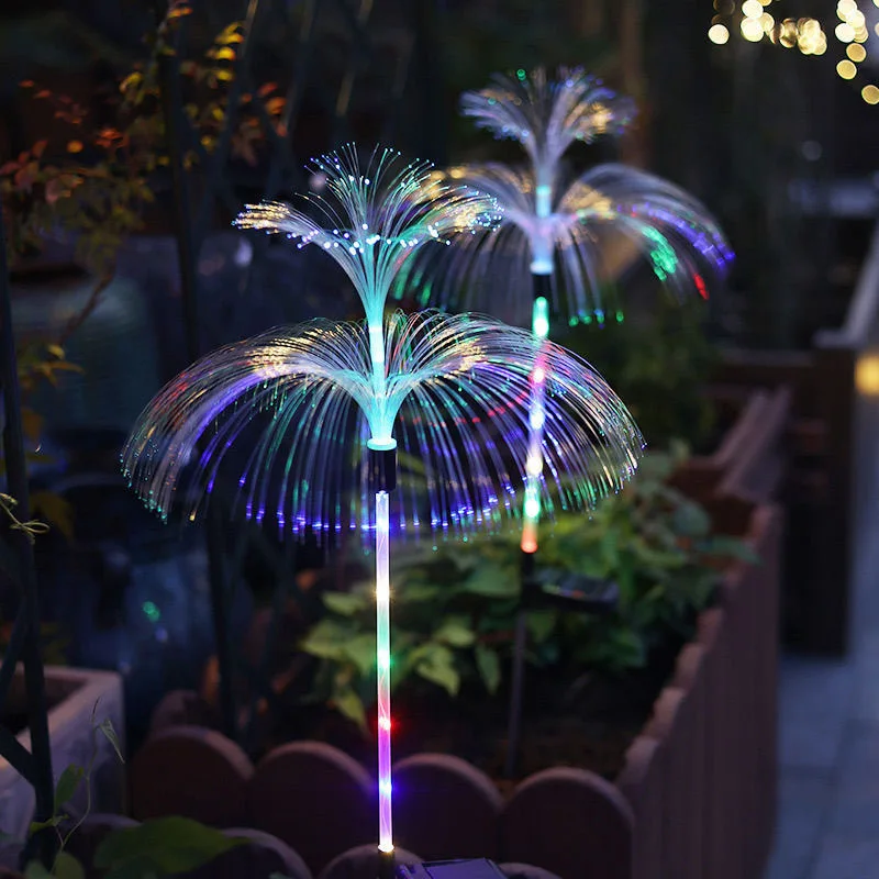1PC 7-Color Changing Outdoor Lamp Solar Jellyfish Lights Waterproof Pathway Lawn Garden Decor Lighting image 5