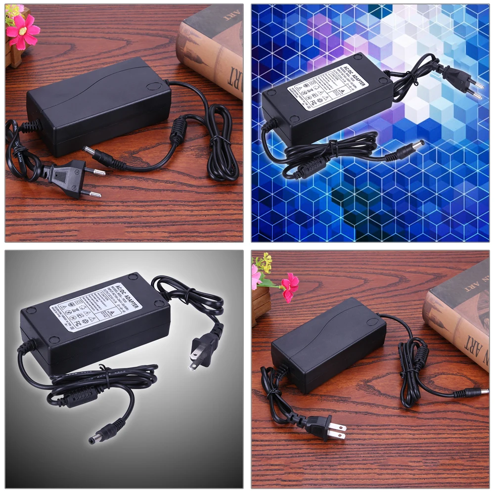 AC To DC Power Supply Adapter 15V 3A AC To DC Charger Adapter Overload Protection EU/US Plug for Display Audio Amplifier