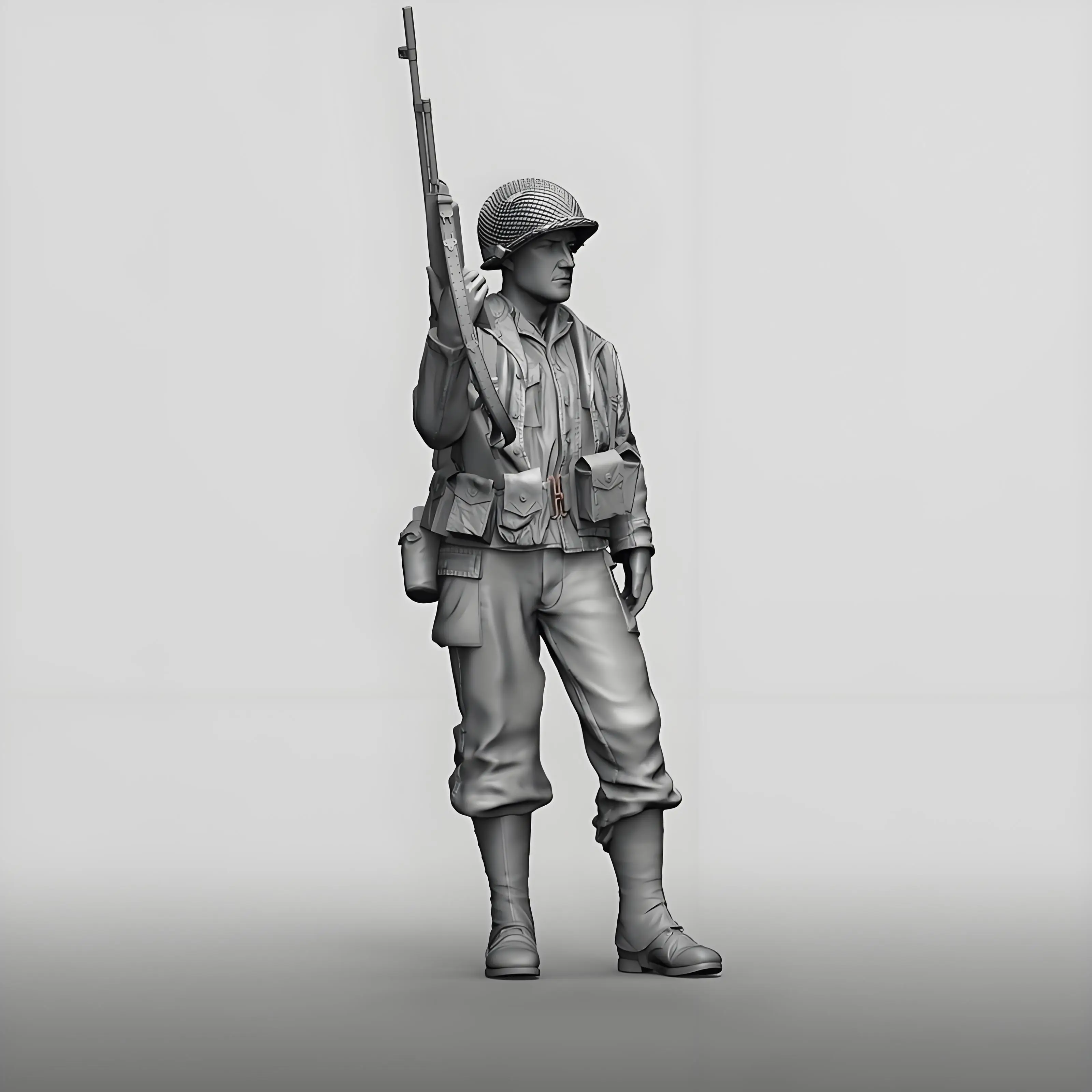 1/16 figura de ação do soldado do artilheiro da segunda guerra mundial gk modelo de resina figura soldado temas militares em estoque sem pintura