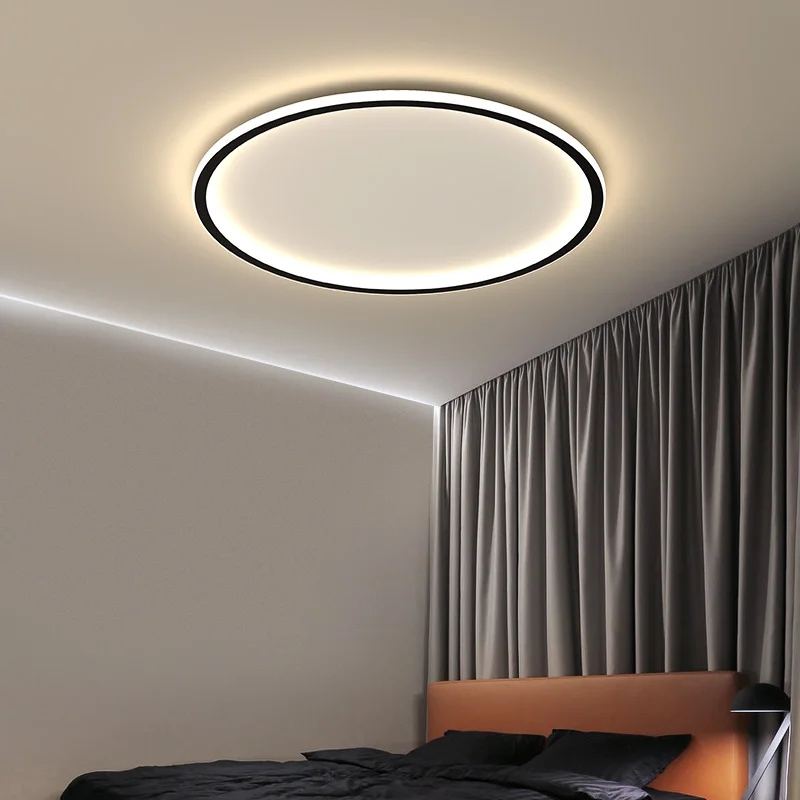 Plafoniera circolare moderna ultra sottile LED dimmerabile con telecomando Soggiorno Sala da pranzo Camera da letto Corridoio Portico Lampade da soffitto