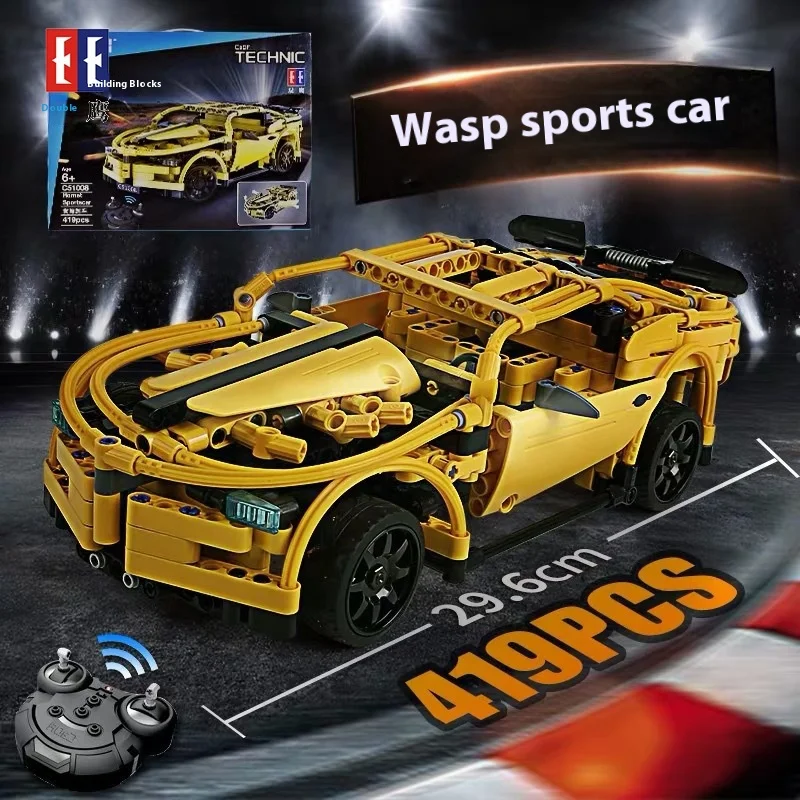 

Double Eagle Racing Car Bee Remote Control Building Blocks Toys Compatible With C51008 Puzzle Assembly Vehicle