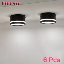 6Pcs LED Surface Mounted Downlight Side Guide Light lamp for ceiling 5W 7W 9W 12W15W led spot lights Ceiling Fixtures Lighting
