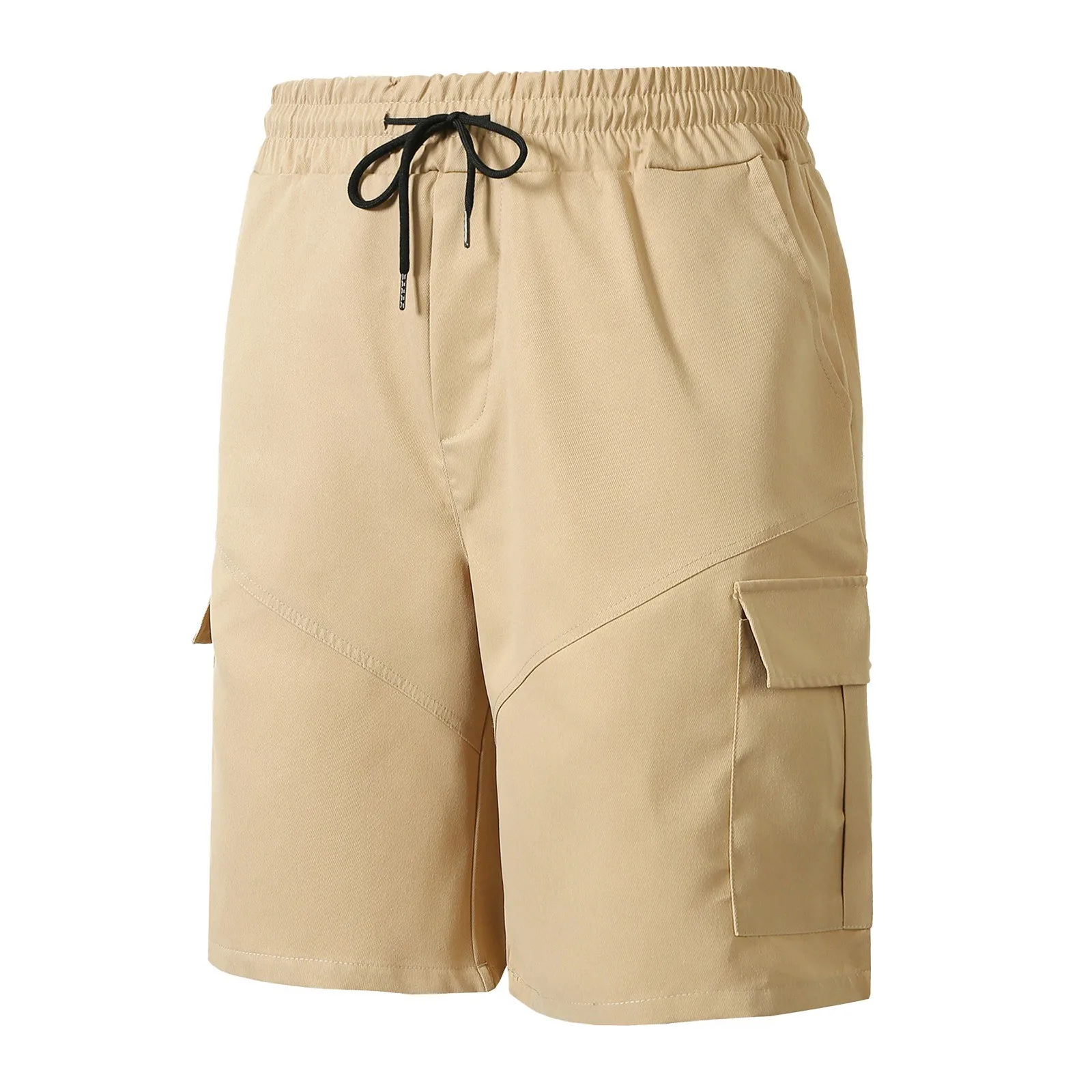 Macacão de cor sólida masculino com cordão casual shorts esportivos masculinos respiráveis shorts bermuda masculina shorts masculinos