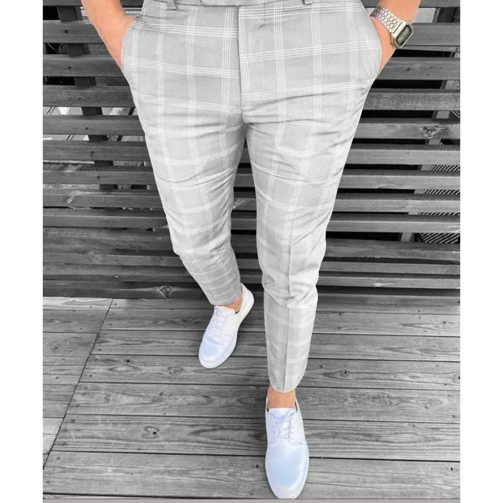 

Men's Tapered Formal Pants Small Leg All Season Long Business Wear for Banquets