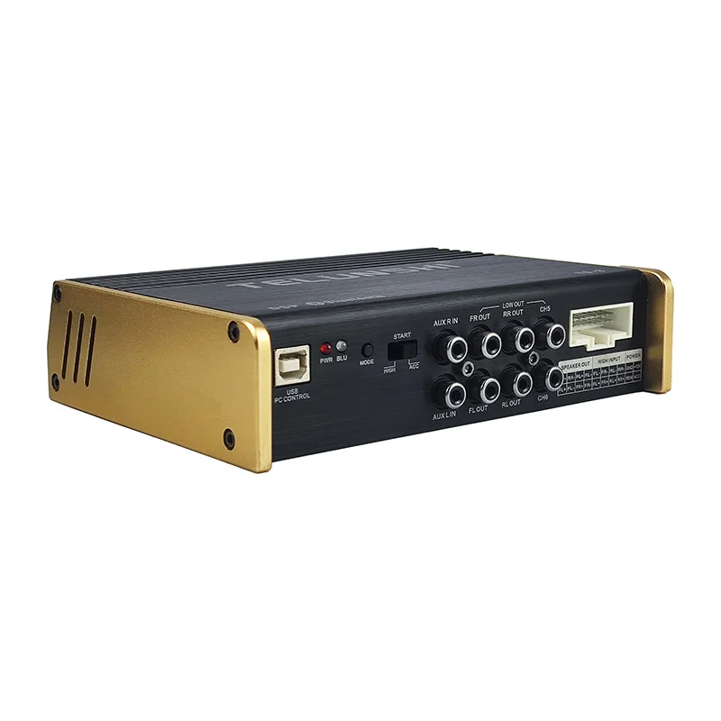Factory Wholesale  Car Audio Amplifier Processor 4 Channel Class AB DSP Car Android Amplifier