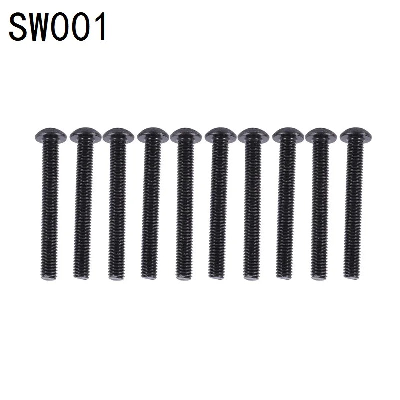 10pcs M3x24mm Screw SW001 for JLB Racing CHEETAH 11101 21101 J3 Speed 1/10 RC Car Upgrade Parts Spare Accessories