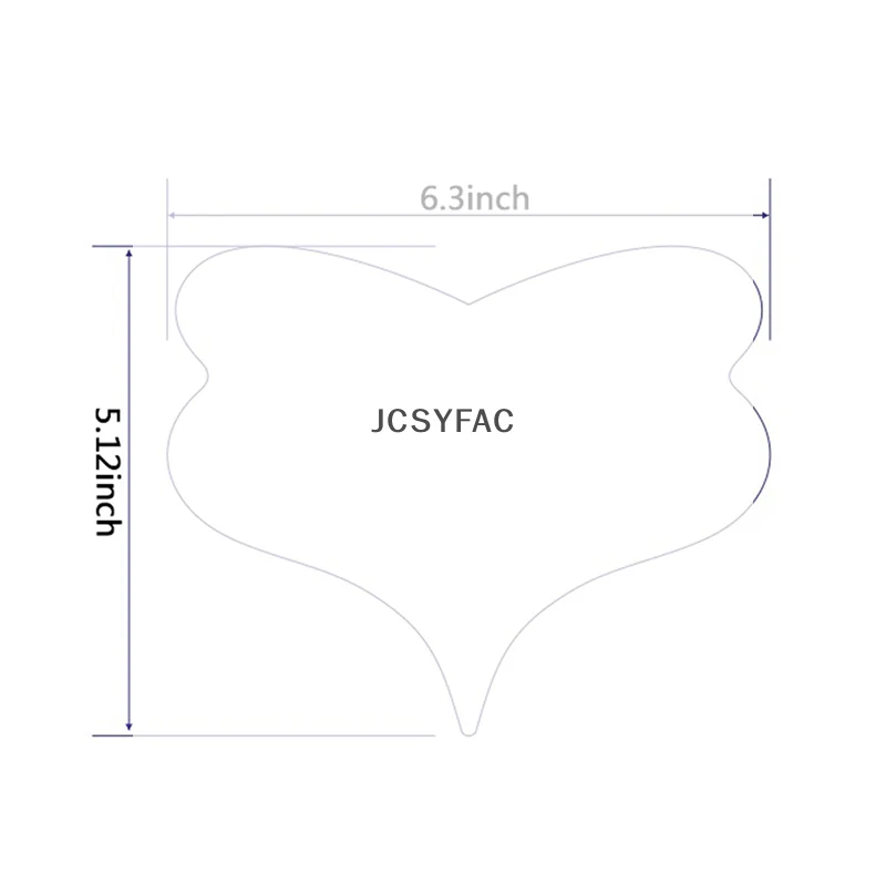 /JCS/1pc Silicone Anti-Wrinkle Pad Butterfly-Shaped Chest Stickers Reusable Skin Care