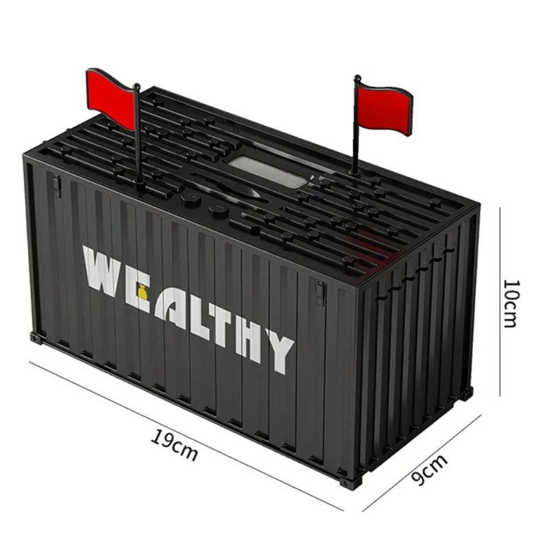 ABUM-コイン貯金箱 デジタルLCDカウント機能付き ロシア通貨対応 電子式貯金箱 ジャーコンテナ マネーバンク