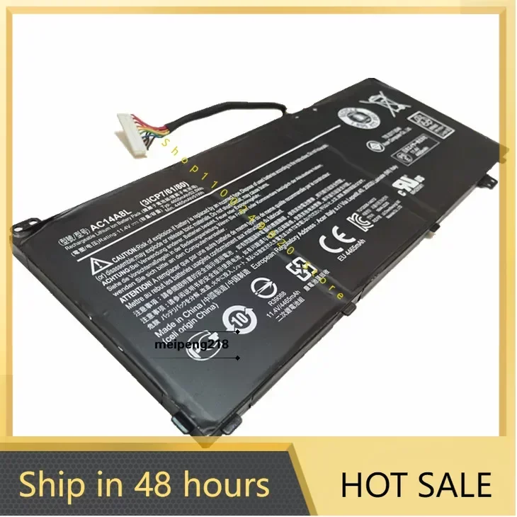 2024 Batteries for  Acer Aspire VN7-571 591G 592g 791 Ac14a8l  Battery Laptop battery