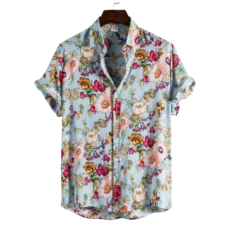 2024 Luxury Clothing Men\'s Genuine Linen Shirt Man Shirts High Quality Fashion Blouses Social T-shirts Hawaiian Cotton