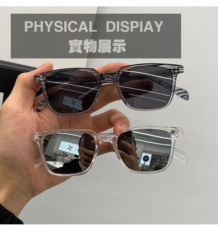 Rechteck Sonnenbrille Frauen Männer Polygon Vintage Marke Designer Quadrat Sonnenbrille für Frauen Shades Weibliche Brillen Unisex Gläser – Detail 5