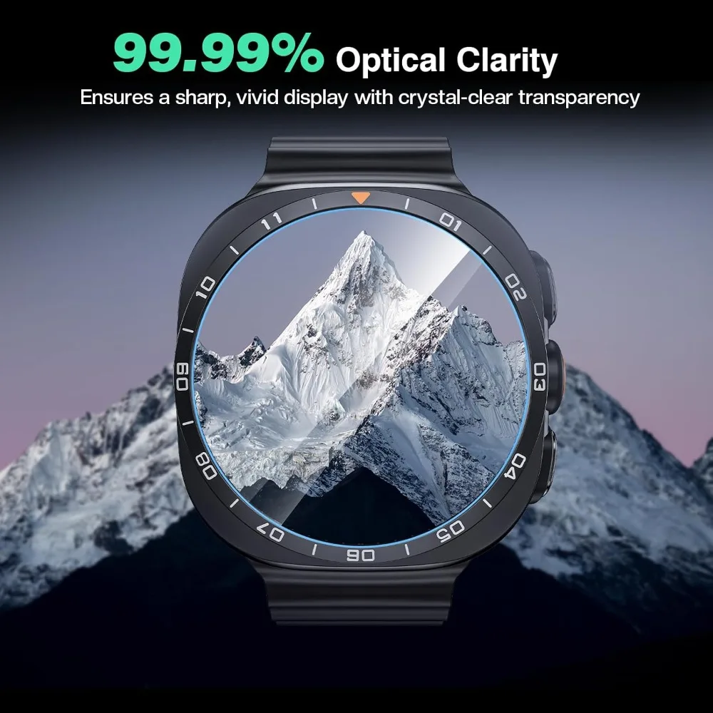 2PCS Tempered Glass For Samsung Galaxy Watch Ultra2 47mm Cover Anti-Scratch Screen Protector for With Tool Easy Install Kit image 5
