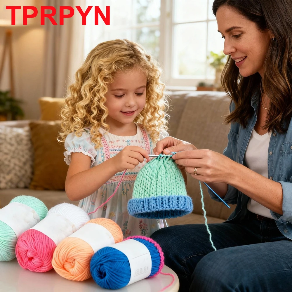 2pcs Hand knitting Cotton Silk Yarn Soft Warm Yarn to knit blanket sweater blanket sock threads crocheting bag amigurumi line