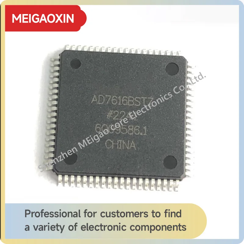 1PCS/LOT AD7616BSTZ AD7616 LQFP80 16-bit digital-to-analog conversion chip