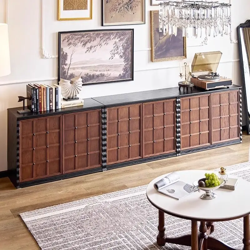 

Italian Office Wood Tv Cabinet Decoration Brown Luxury Apartments Tv Cabinet Mid Century Storage Fernsehtisch Furniture For Home