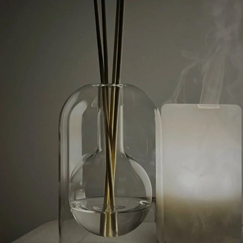 Aromatherapy Diffuser Bottle Glass Essential Oil With Diffusers Sticks Storage Containers Transaprent Modern Home Decorations