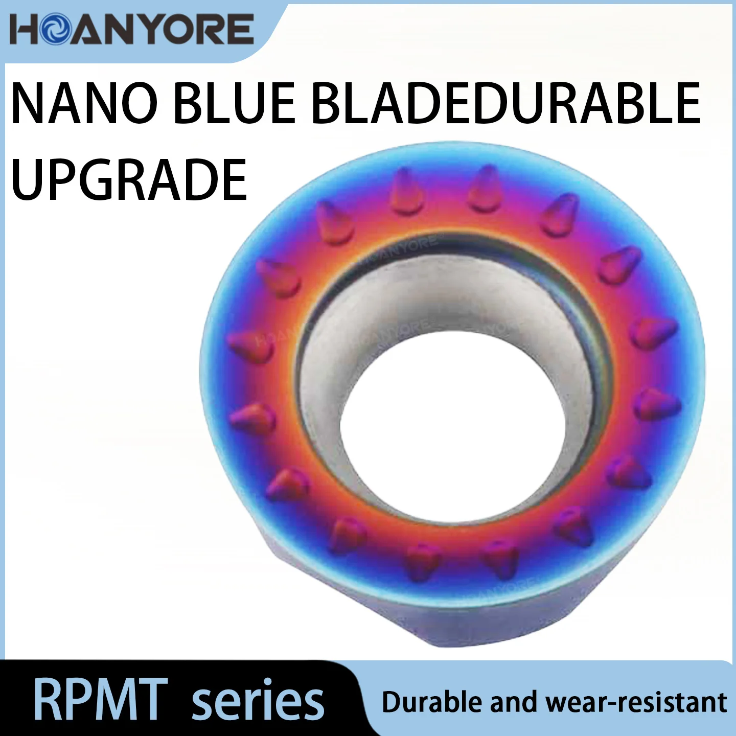 

Nano blue high hardness RPMT series blade grain quenched steel special hard stainless steel cast iron cutting head