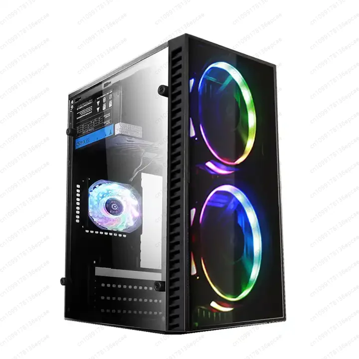 

Office Computer Pc case With Left and Front Acrylic Plate Mini case