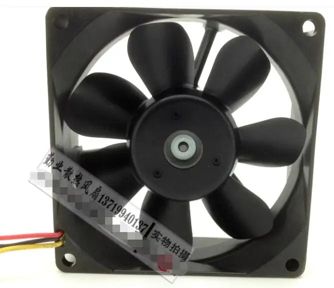 Sanyo Denki 109R0812HE401 DC 12V 0.24A 80x80x25mm 3-Wire Server Cooling Fan