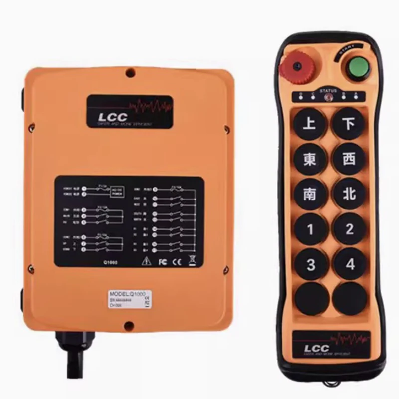 Factory direct sales Q1010 AC/DC 12V-24V universal industrial radio wireless remote control for Hoist Crane Transmitter Receiver